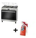 BOSCH COOKER 90 * 60 CM 5 BURNERS STAINLESS STEEL WITH GRILL HGX3G8W50S + Bosch Meat Grinder, 1600 Watt - MFW3630I