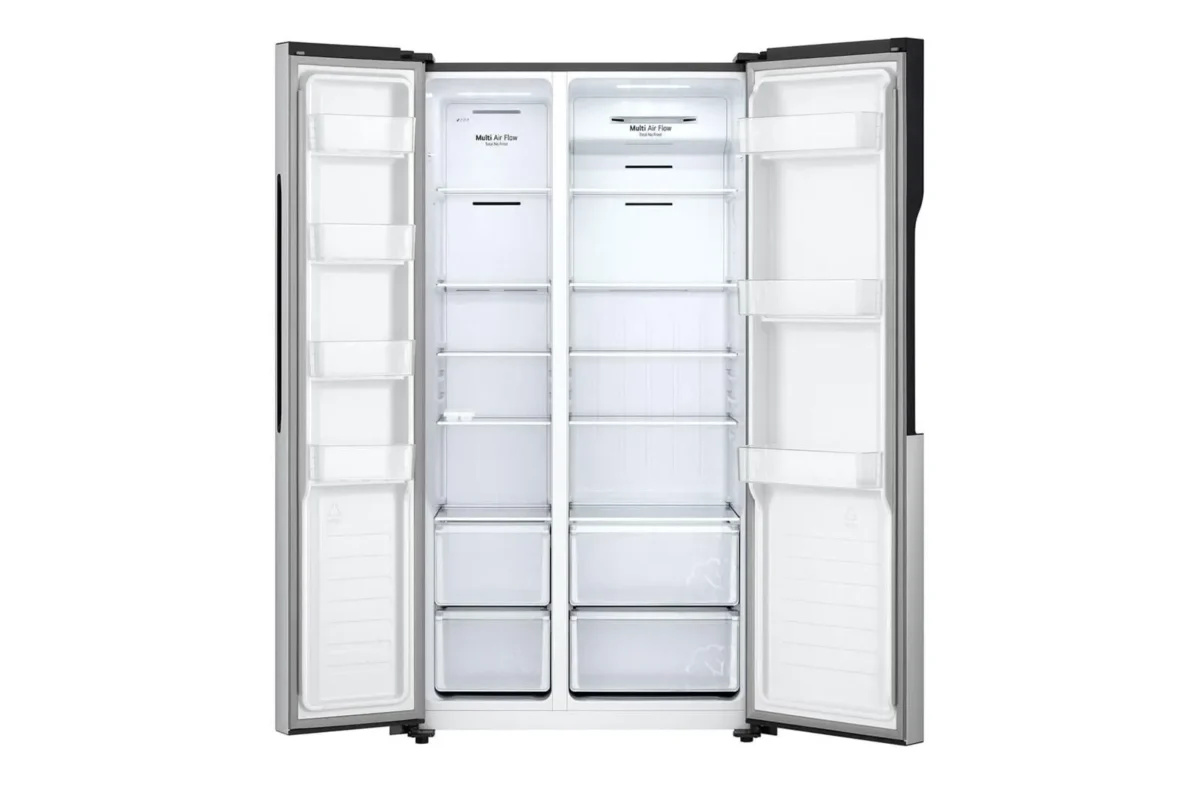 LG Digital No Frost Side By Side Refrigerator With Inverter Technology, 519 Liter, Silver - GCFB507PQAM - Image 3