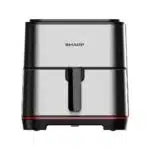 ⁦قلاية هوائية بدون زيت شارب 1650 وات 7 لتر شاشة لمس إلكترونية زجاجية استانلس KF-AF70RT-ES2⁩ - الصورة ⁦3⁩
