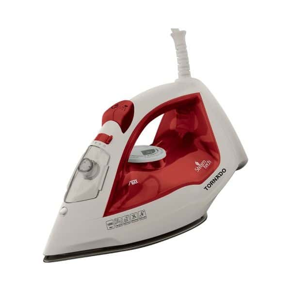 tornado-steam-iron-1800-watt-tef مكواة بخار تورنيدو TST-1800NT باللون الأحمر والأزرق