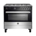 LA GERMANIA Cooker 90 x 60 - 5 Gas Burners Stainless x Black 9L10G4A1X4AWW