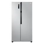 LG Digital No Frost Side By Side Refrigerator With Inverter Technology, 519 Liter, Silver - GCFB507PQAM
