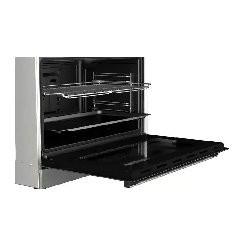 ⁦بوتاجاز بوش سيرس 2 قائم بذاته 90×60 سم 5 شعلة بفرن غاز وشواية استانلس ستيل - HGV1F8Y50S⁩ - الصورة ⁦3⁩