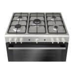 ⁦بوتاجاز بوش سيرس 2 قائم بذاته 90×60 سم 5 شعلة بفرن غاز وشواية استانلس ستيل - HGV1F8Y50S⁩ - الصورة ⁦2⁩