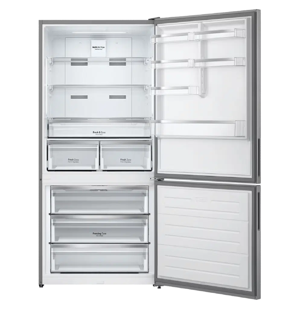 LG 588L Digital Inverter Bottom Freezer Refrigerator Silver GTF569PVAM - Image 2